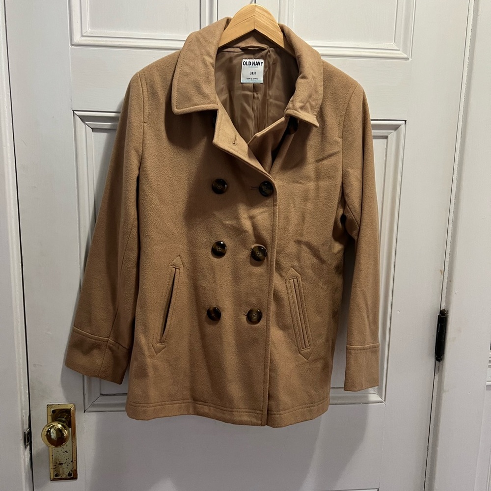 Old navy camel pea coat